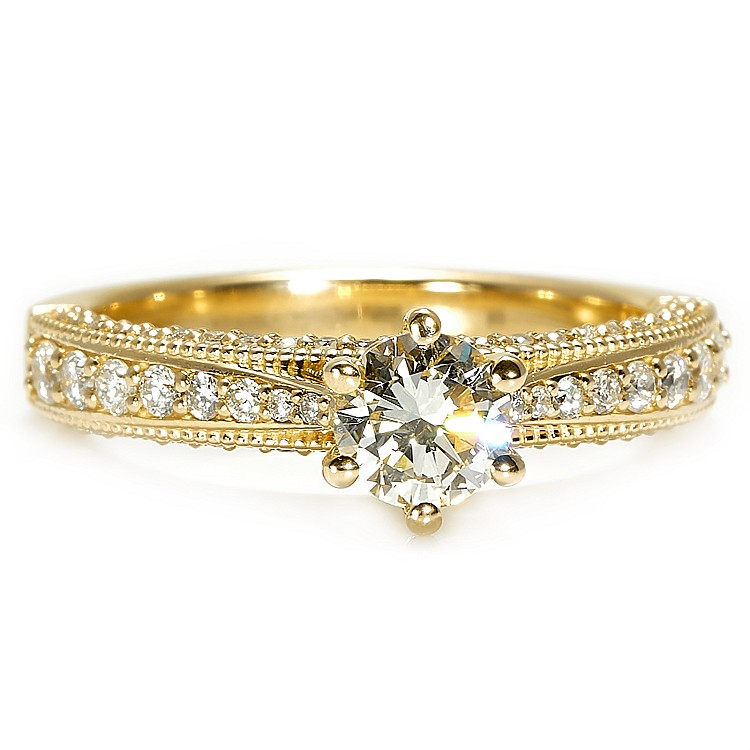 Engagement ring i122474DiDi in Gold with Diamonds - GIA 1.00ct