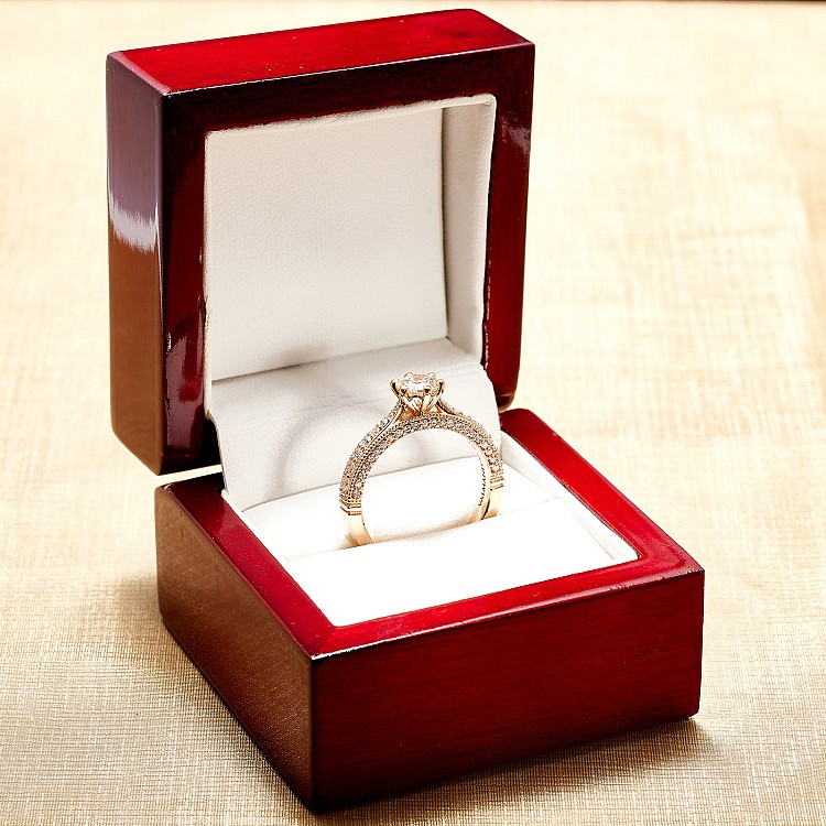 Engagement ring i122474DiDi in Gold with Diamonds - GIA 1.00ct