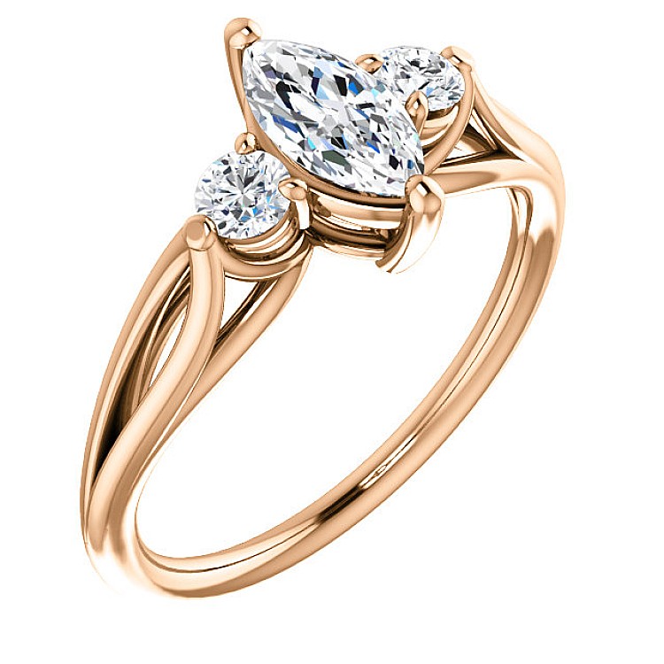 Engagement ring i122513DiDi in Gold with Diamonds - GIA 0.50ct - 0.70ct