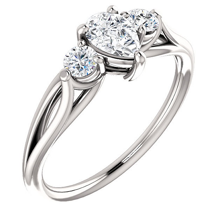 Engagement ring i122513DiDi in Gold with Diamonds - GIA 0.50ct - 0.70ct