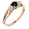 Engagement ring i122513DnDi in Gold with Black Diamond and Diamonds