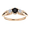 Engagement ring i122513DnDi in Gold with Black Diamond and Diamonds