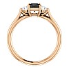 Engagement ring i122513DnDi in Gold with Black Diamond and Diamonds