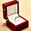 Three-Stone Gold Engagement Ring with Oval Diamond 0.70ct GIA Certified i122513Didi