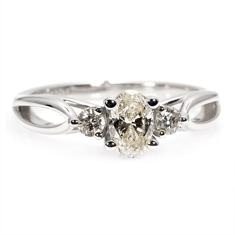 Engagement ring i122513DiDi in Gold with Diamonds - GIA 0.50ct - 0.70ct