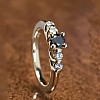 Engagement ring i122543DnDi in Gold with Black Diamond and Diamonds