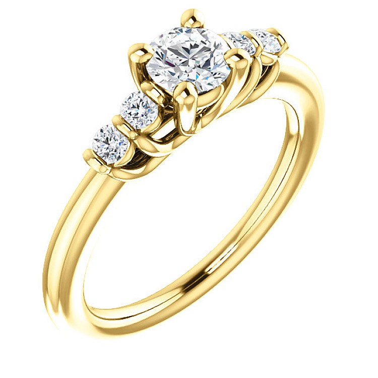 Engagement ring i122543DiDi in Gold Diamonds - GIA 0.30ct - 0.40ct