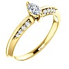 Engagement ring i122701DiDi in Gold with Diamonds - GIA 0.30ct - 0.40ct