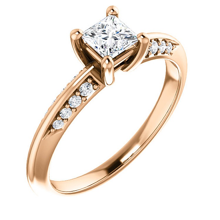 Engagement ring i122701DiDi in Gold with Diamonds - GIA 0.30ct - 0.40ct