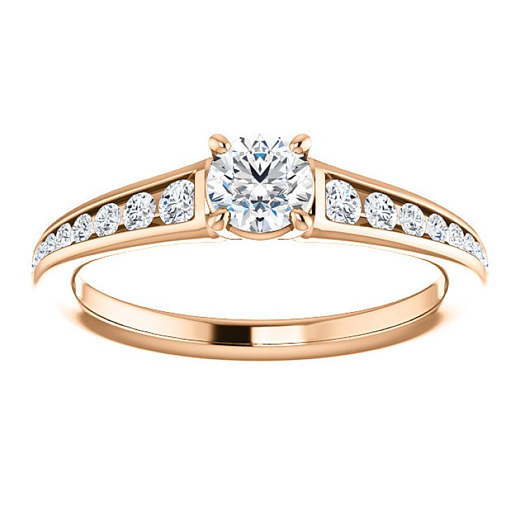 Engagement ring i122866Didi in Gold with Diamonds - GIA 0.50ct - 0.70ct