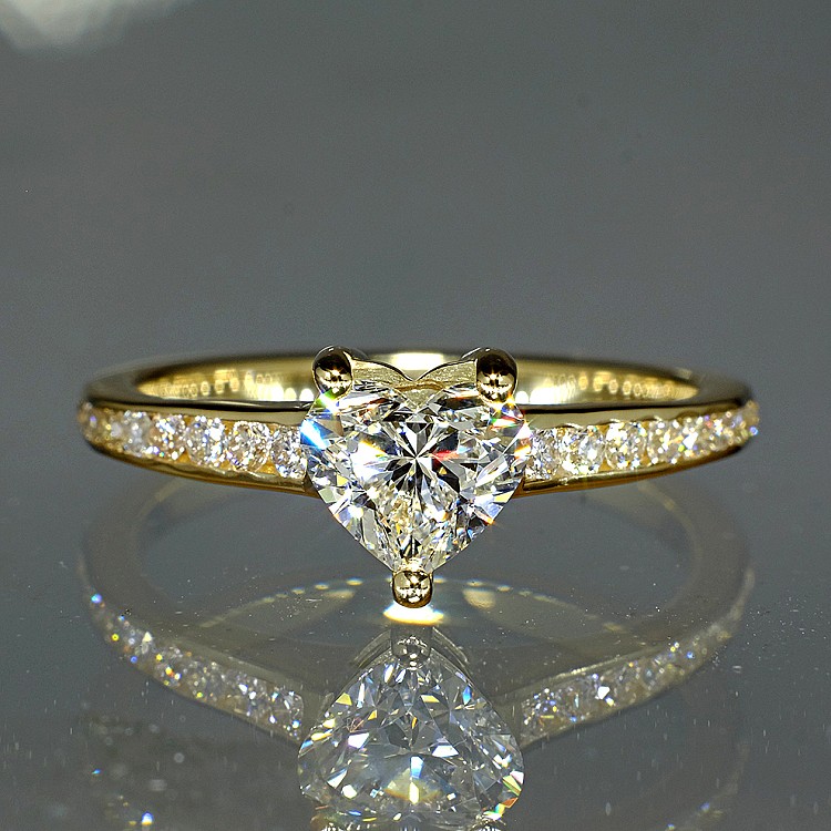 Engagement ring i122866Didi in Gold with Diamonds - GIA 0.50ct - 0.70ct