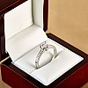 18k White Gold Side-Stone Engagement Ring with GIA Certified Heart Diamond i122866dihdi