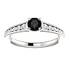 Engagement ring i122866DnDi in Gold with Black Diamond and Diamonds