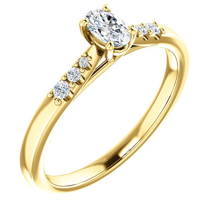 Engagement ring i123001didi in Gold with Diamonds - GIA 0.30ct - 0.40ct