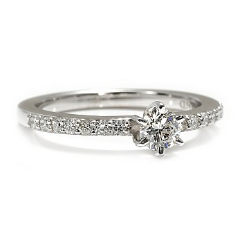 i504DiDi Gold Engagement Ring with Diamonds 0.20ct - 0.25ct