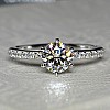 i504DiDi Gold Engagement Ring with Diamonds - GIA 0.30ct - 0.40ct