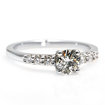 Engagement ring i581didi in Gold with Diamonds - GIA 0.30ct - 0.40ct