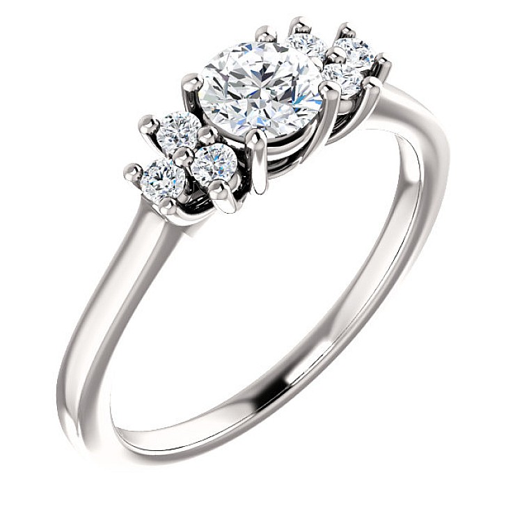 i71604DiDi Gold Engagement Ring with Diamonds