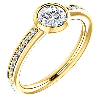 Engagement ring i71646didi in Gold with Diamonds - GIA 0.30ct - 0.40ct