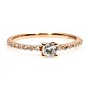 Gold engagement ring with diamonds - GIA 0.30ct - 0.40ct i1221908DiDi