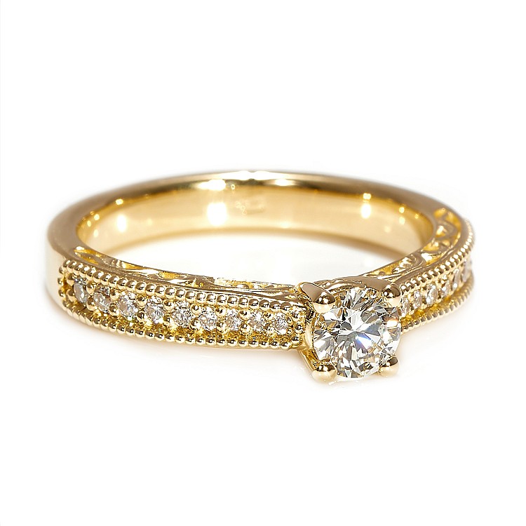 Engagement ring i122868didi in Gold with Diamonds - GIA 0.30ct - 0.40ct