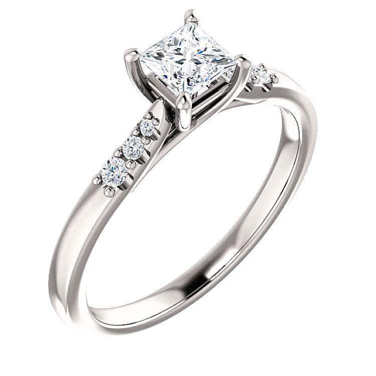 Engagement ring i123001didi in Gold with Diamonds - GIA 0.30ct - 0.40ct