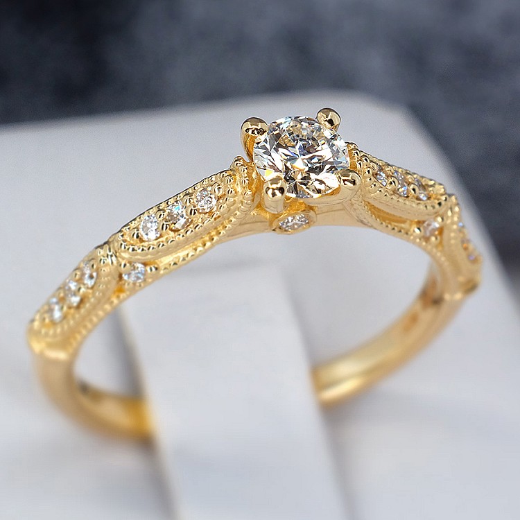 Engagement ring i123240didi in Gold with Diamonds - GIA 1.00ct