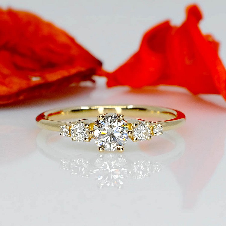 Engagement ring i1692didi in Gold with Diamonds - GIA 0.30ct - 0.40ct