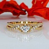 i1732didi Gold Engagement Ring with Diamonds