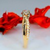 i1732didi Gold Engagement Ring with Diamonds