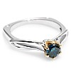 Engagement Ring i2718DB in Gold with Blue Diamond