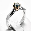 Engagement Ring i2718DB in Gold with Blue Diamond