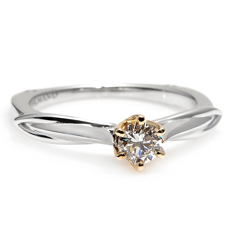 Engagement ring i2718Didi in Gold with Diamonds - GIA 0.50ct - 0.70ct