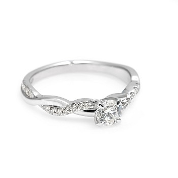 Engagement ring i2873DiDi in Gold with Diamonds - GIA 0.30ct - 0.40ct