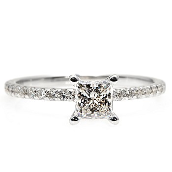 Engagement ring i2936dipdi in Gold with Diamonds - GIA 0.50ct - 0.70ct