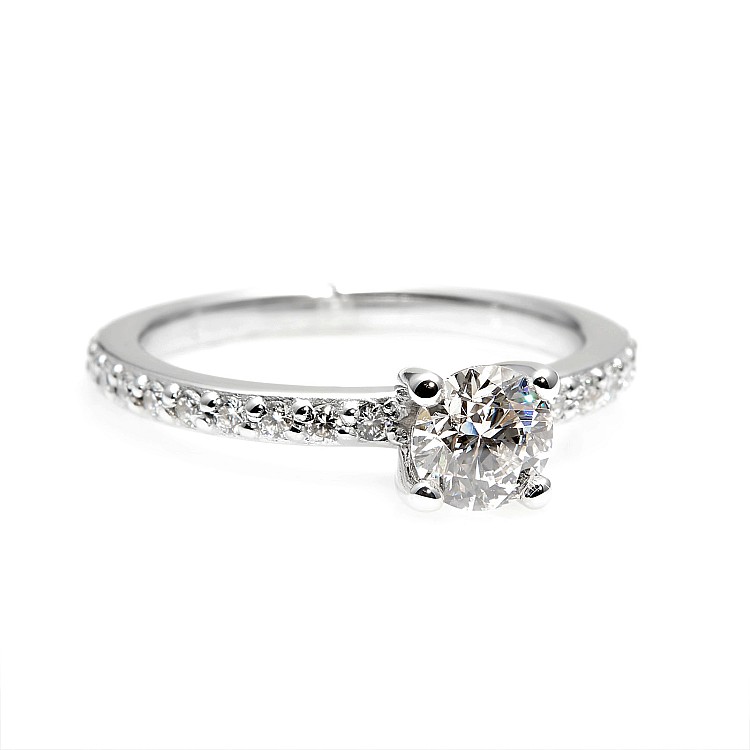 Engagement ring i504p4DiDi in Gold with Diamonds - GIA 0.30ct - 0.40ct