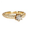 Engagement ring in Gold with Certified GIA 1.00ct Central Diamond i906p6didi