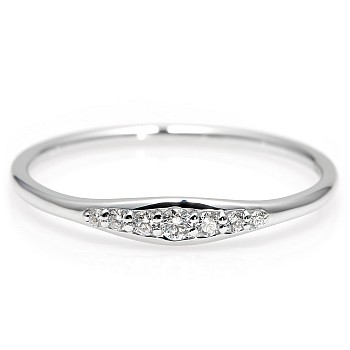 Trendy ring s239 in Gold or Platinum with Natural Diamonds