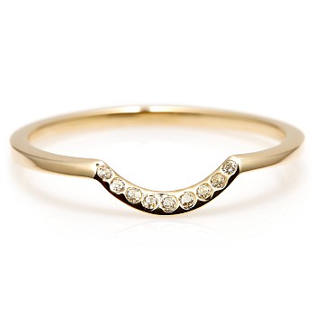 Trendy ring s250 in Gold or Platinum with Natural Diamonds