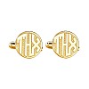 Buttons bt1965 Personalize Monogram in Gold or Platinum