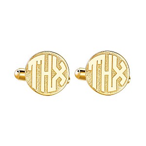 Buttons bt1965 Personalize Monogram in Gold or Platinum