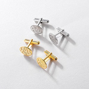 Buttons bt1965 Personalize Monogram in Gold or Platinum