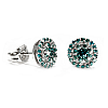 Gold or Platinum Earrings with Blue Diamonds c1647db