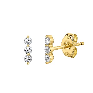 Earrings c1976 in Gold or Platinum with Diamonds
