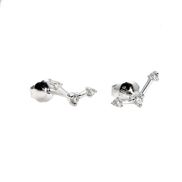 Earrings c1989 in Gold or Platinum with Diamonds Constellation model