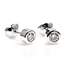 Stud Earrings in Gold or Platinum with Diamonds c20051