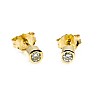 Stud Earrings in Gold or Platinum with Diamonds c20051