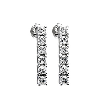 Earrings c2452 in Gold with Diamonds