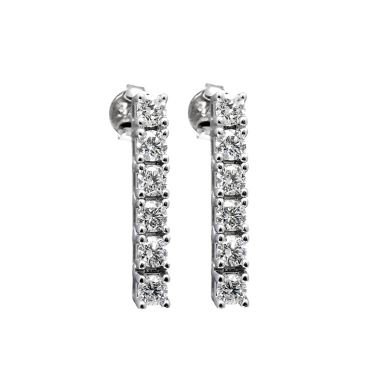 Earrings pc2452 in Platinum with Diamonds