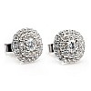 Earrings pc2619 in Platinum with Diamonds